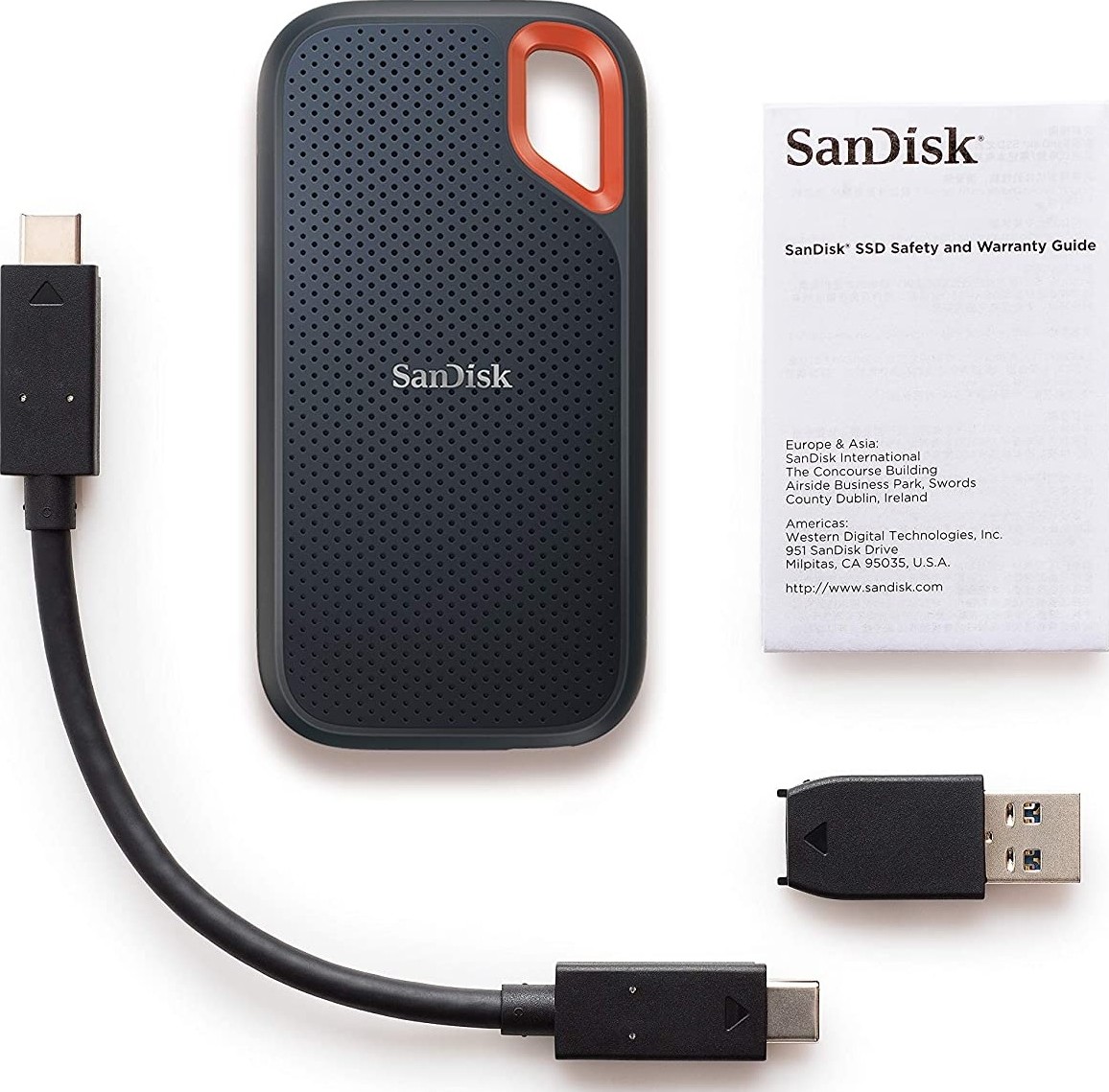 SanDisk Extreme Portable SSD v2 – 2 TB (USB‑C, UP to 1050 MB/s, IP55)