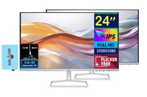 HP Series 5 24-Inch Full HD Monitor (White) – Brand New