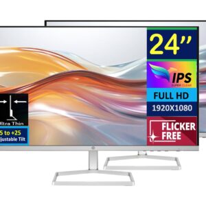 HP Series 5 24-Inch Full HD Monitor (White) – Brand New